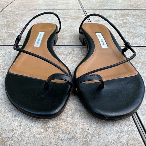 EMME PARSONS BLACK SUSAN SLIDE SANDALS - Picture 6 of 15